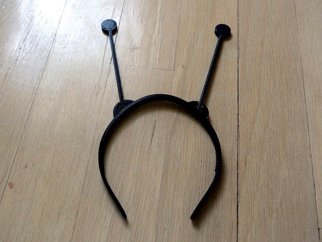 Bug antenna headband, customizable by arpruss