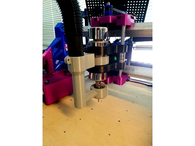 Root 2 CNC Dust Shoe (52mm Spindle) by paterw00t