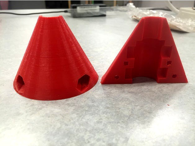 1/2in hex shaft (with vex pro motor coupler/collar) Cones (for FRC climber) by tdogb