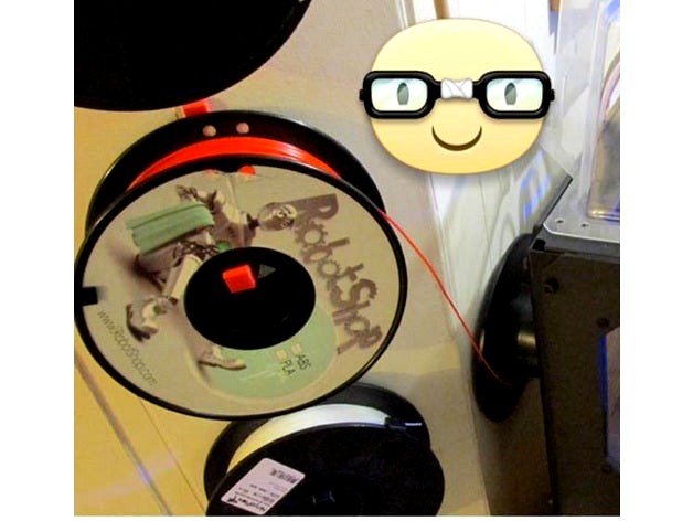 Customizable Filament Spool support wall mount by Drows33