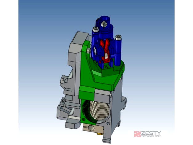 Nimble V1 adapter for the Prusa i3 MK2 by ZestyTech