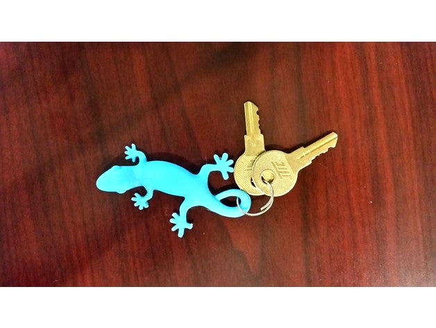 Gecko Keychain by VOCADEMY