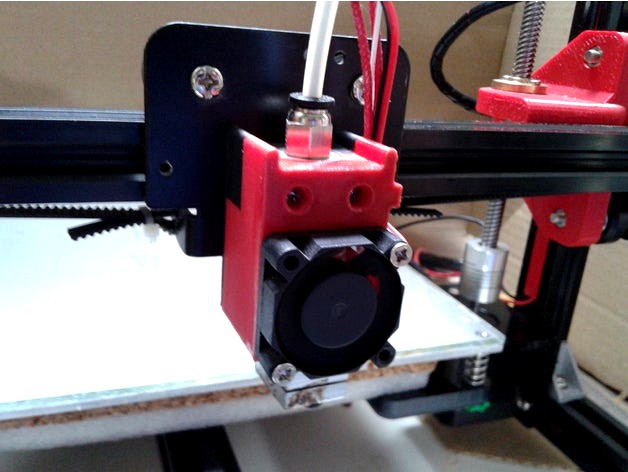 E3D V6 mount for Tronxy X3 by Saturn_R