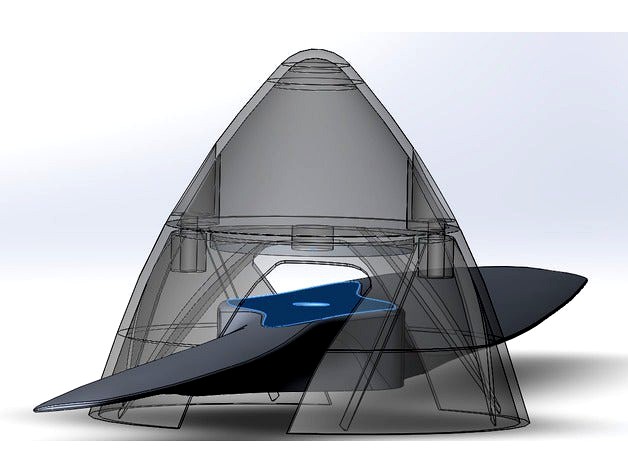 Master Airscrew RC Plane Spinner for 3Dlabprint p-38 Lightning RC propeller 9 by jmcgall1