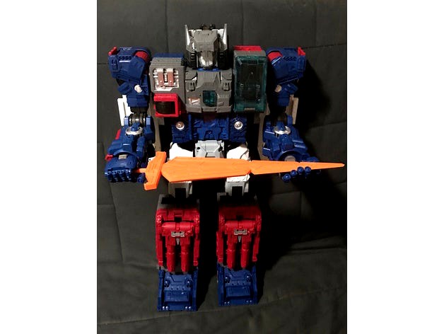 Transformers Titans Return Titan Class Fortress Maximus Sword by Banjinbuban