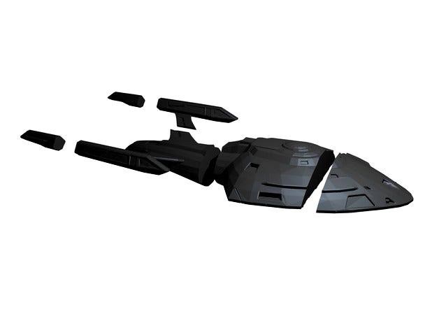 Star Trek Nova Class Starship (LP) + Commbadge Stand  by Acit