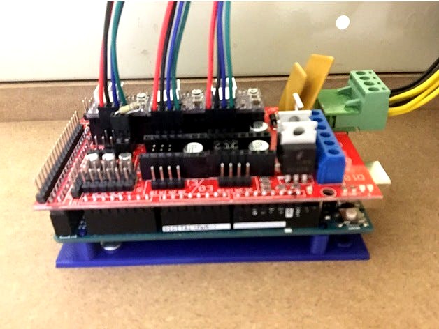 Arduino Mega Standoff Mount by twlum