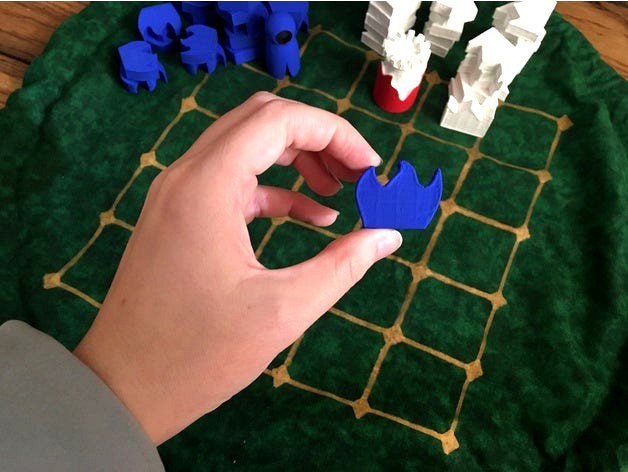 Custom Tak set - Chandrian flames flatstone by kem0022