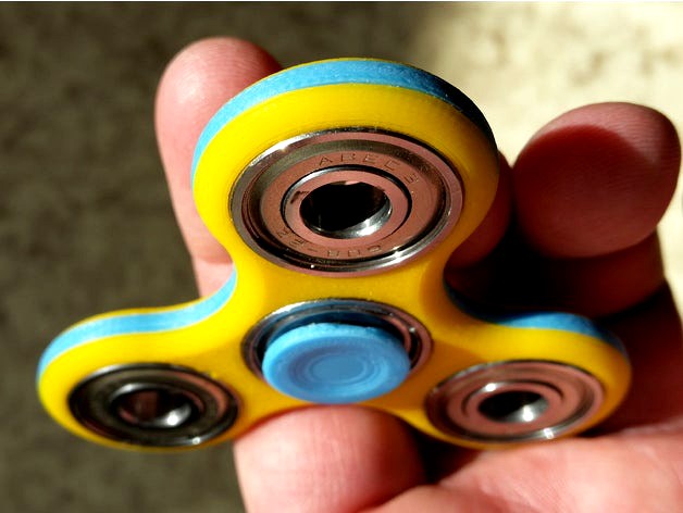 Two color (separate printing) spinner by bda