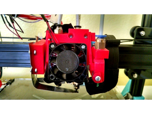 Simple Zero Ooze Dual Extruder - CRUX - no electronics, motors, or changed firmware by galaxyman7