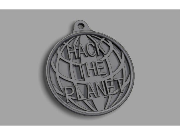 Hack The Planet keychain by dseelbach80