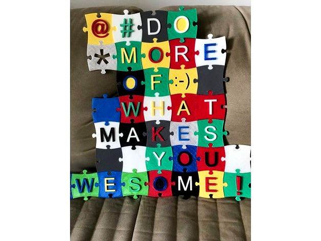 Alphabet Puzzle - Quebra cabeça em formato de alfabeto by f_clemente10