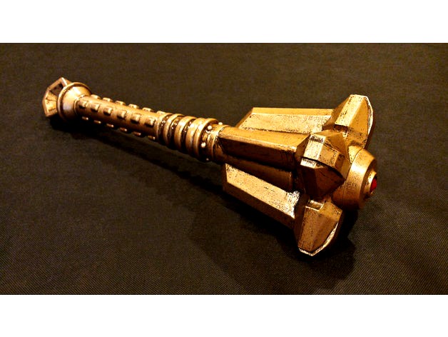 Skyrim Dwemer Mace by elementalist101
