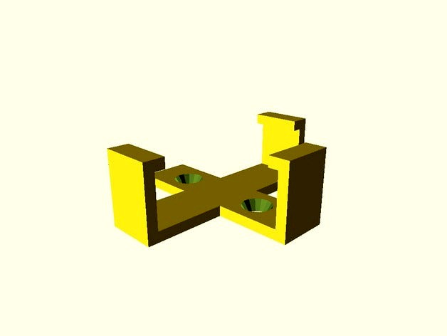 Computer Widget Wall Mount (parametric) by c_bednar