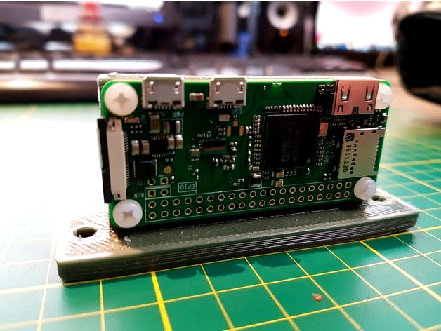 Raspberry Pi Zero W holder for 2020 Extrusion like HyperCube printers by ChatToBrian