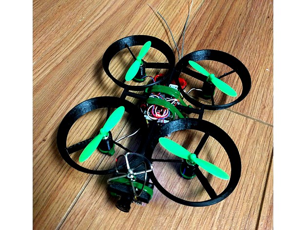 OpenWhoop Parametric Micro Racing Multirotor Drone by Glasswalker