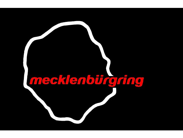 Mecklenburgring 485 race track badge "Nürburgring" by Plastic_Innovations