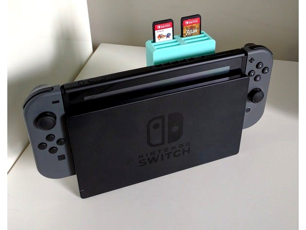 Nintendo Switch Cartridge Holder for Dock / Stand - 6 slot by diarx