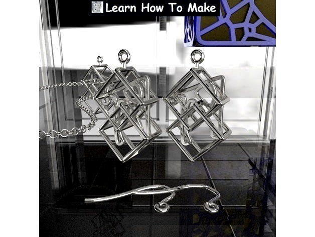 Personalised Double Cube Earrings by fluiddesigner