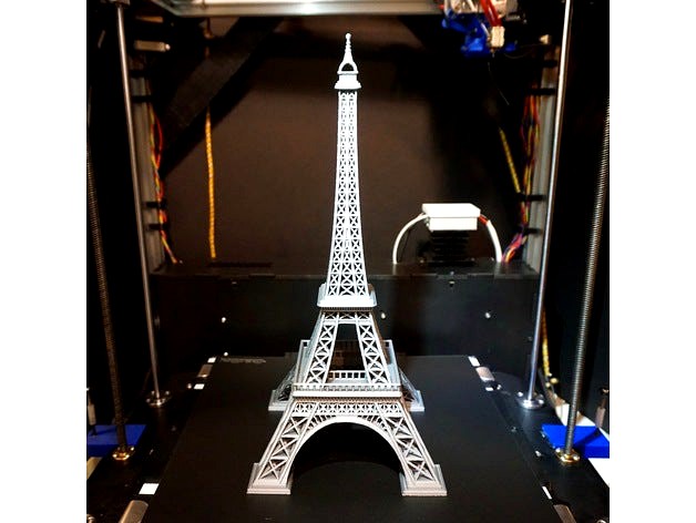 Eiffel Tower model for large format printers (354mm tall) by 3DGenera