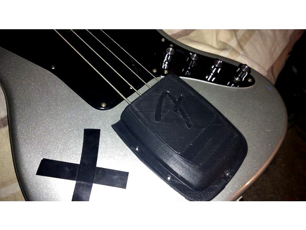 Squier Jaguar Bass Bridge and Pickup Cover by mmunoz
