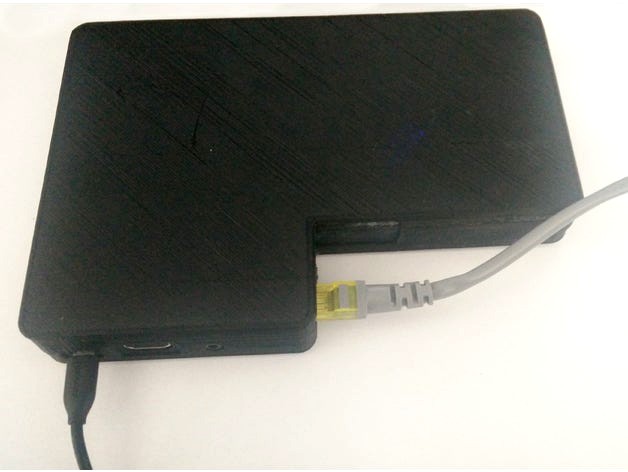 Raspberry Pi B+ case with 2.5" hard drive mount by gilfillan94