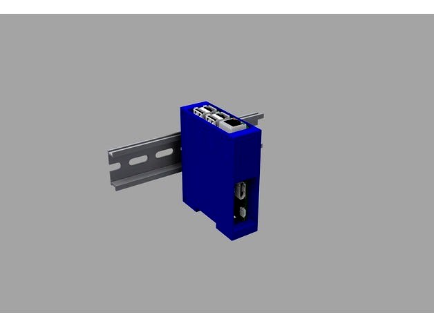Raspberry Pi Din mounted case by dseelbach80