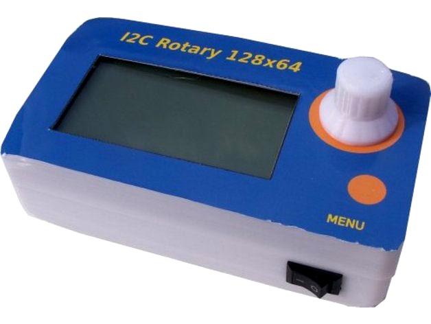 Project box for rotary LCD interface by jimeer