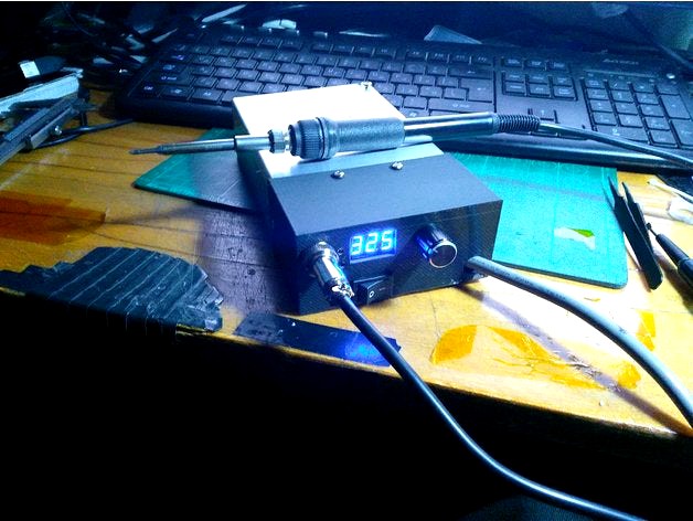 Case for DIY T12 Soldering Iron Station  by xplp