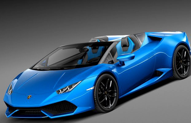 Lamborghini Huracan LP610-4 Spyder 2017 3D Model