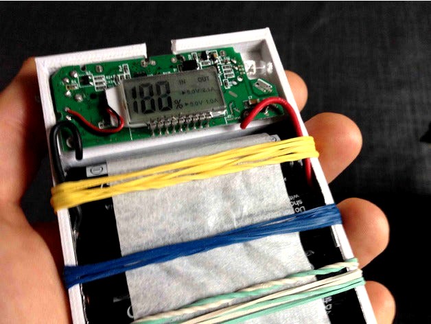 12000 mA/h 18650 Battery Pack and dual USB recharger by masteruan