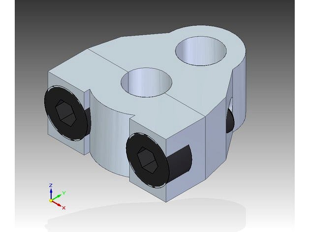 M3D Micro filament tube fitting clip by MrDanielGerber