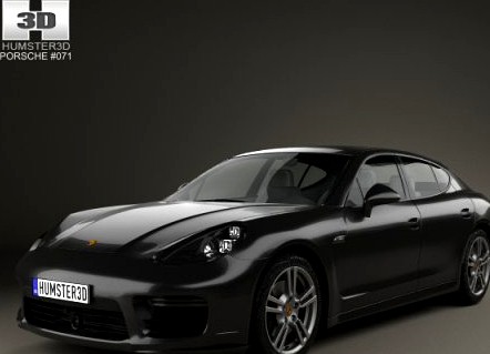 Porsche Panamera Turbo 2014 3D Model