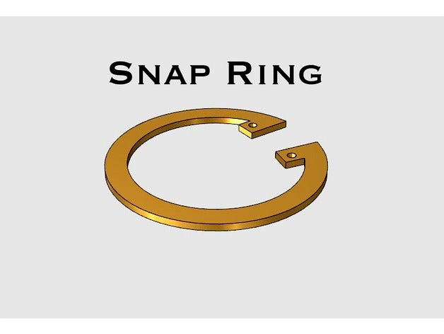 Snap Ring by TK3DPrinting