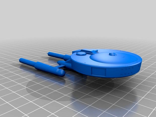 Star Trek Al-Burak class 1:2000 by outcastrc