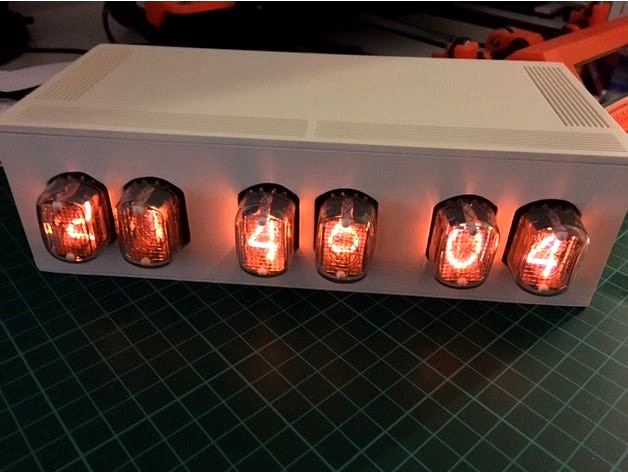 Nixie Clock (IN-12) Case by achtest
