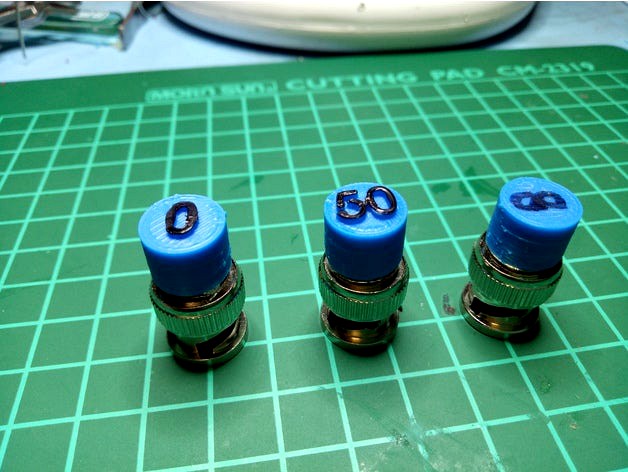 Labelled caps for OSL calibration loads by vk3ohm