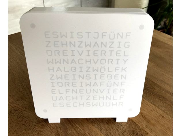 WordClock 12h (desk clock edition) by ingrimsch