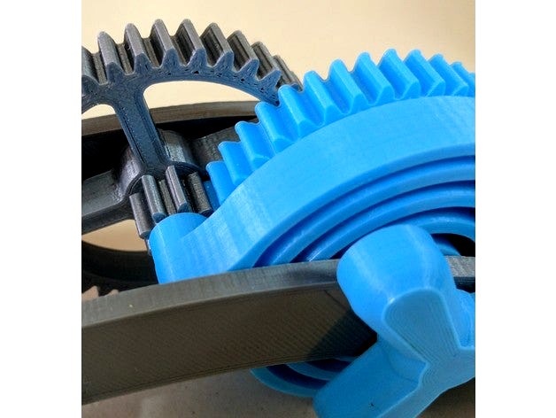 Thickened Large Idler Gear for Dual Mode Spring Motor Rolling Chassis by thed0ct0r