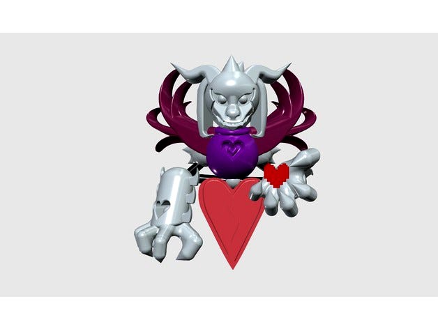 Asriel Dreemurr phase 2 - Undertale by Kenesthor