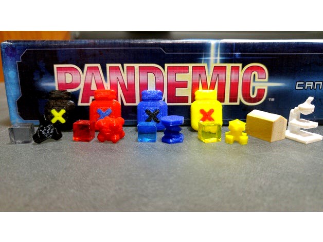 Pandemic game pieces by wiggles11235