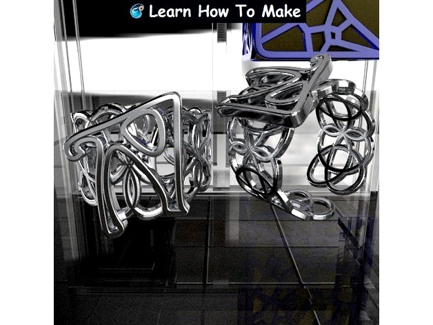 Personalised (A) Celtic Knot Ring 4-Leaf by fluiddesigner