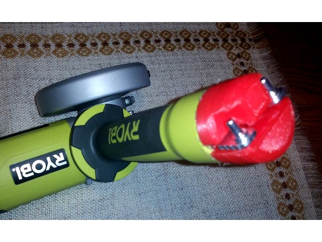 Ryobi Angle Grinder R18AG-0 ONE+ - Wrench storage by Maks31