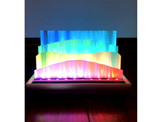 Northern Lights LED Lamp  by Polyalchemy_85