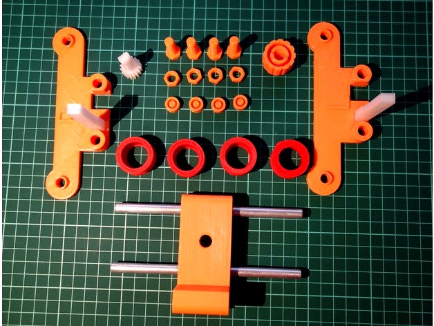 Adjustable spool holder for the Original Prusa i3 MK2 by tdanro