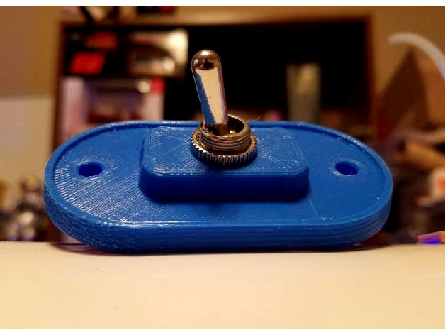 Toggle Switch Mounting Plate by dsmith1960