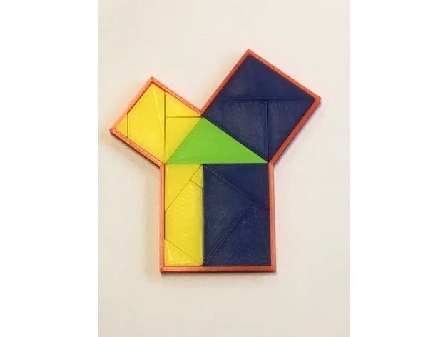 Pythagoras jigsaw proof by Simakrima