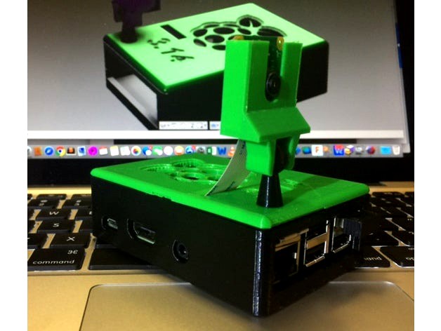 Raspberry Pi 3 case with camera mount by CyTheBorg