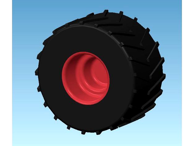 Hot Wheels Monster truck Wheel (Cheap replacment) by jonrowsell