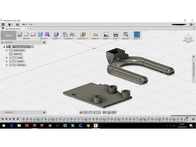 Centrifugal fan duct for Vector3 3D Printer by Tachikoma